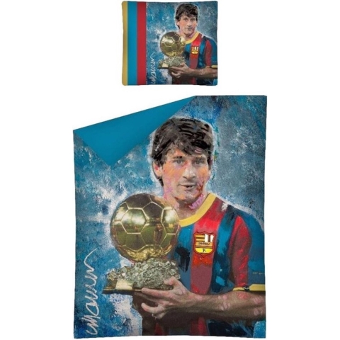 Messi art dekbedovertrek, 140 x 200 cm