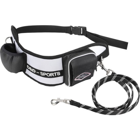 D&D Hondenriem Sport walker - Zwart - 110cm