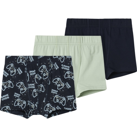 Name It Boxershorts - Noos - 3-pack - NmmTights - Dark Sapphire - Name It - 1½ jaar (86) - Boxershorts