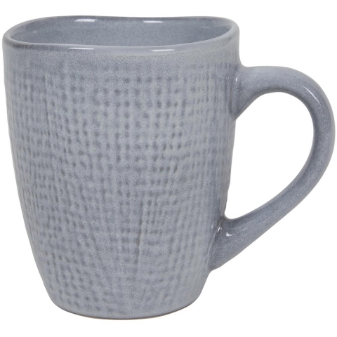 Koffiemok woven textiel grijs 340ml