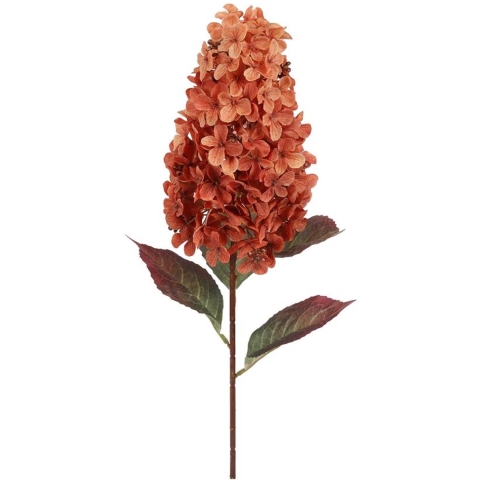 Kunstbloem paniculata hydrangea oranje