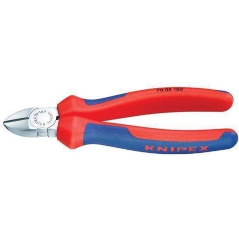 Knipex Zijsnijtang | 180 mm Lengte | Meer-Componentengrepen | Verchroomd - 70 05 180 SB