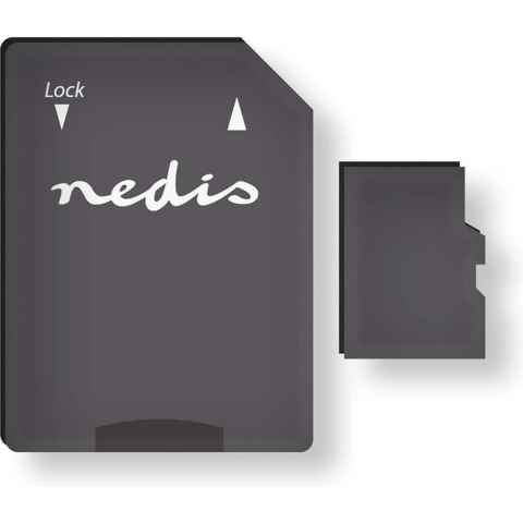 Nedis Geheugenkaart | microSDXC | 64 GB | UHS-I | SD-adapter inbegrepen | 1 stuks - MMSD64100BK MMSD64100BK