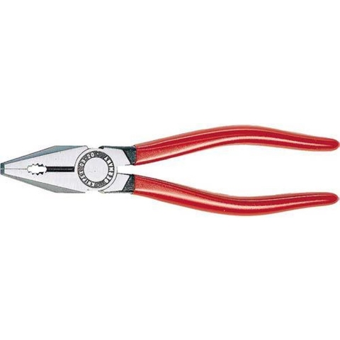 Knipex Kombitang | Kunststof bekleed | Zwart geatramenteerd | Lengte 160 mm | Zelfbedieningskaart/blister - 03 01 160 SB