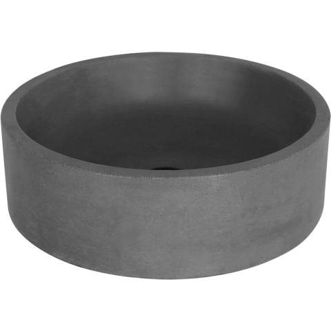 Differnz Marba Waskom– Wastafel Beton - Donkergrijs – Rond – 42 x 42 x 13 cm