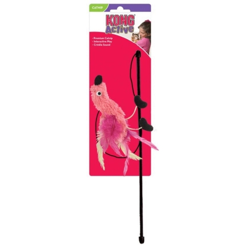 Kong Cat Feather Teaser - Kattenspeelgoed - 48.3 cm x 10.2 cm x 1.3 cm