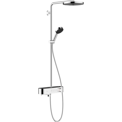 hansgrohe Pulsify S Showerpipe 260 1jet met badthermostaat ShowerTablet Select 400 chroom