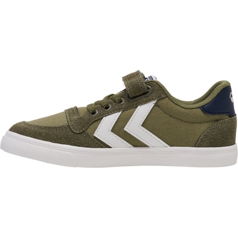 Hummel Schoenen - Slimmer Stadil Low Jr - Capulet Olive - Hummel - 34 - Schoenen