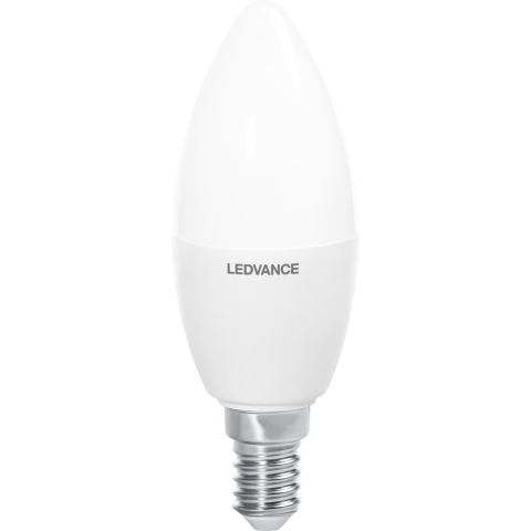 LEDVANCE 4058075575813 LED-lamp Energielabel G (A - G) E14 Kaars 4.9 W = 37 W Warmwit (Ø x l) 39 mm x 114 mm Besturing via App 1 stuk(s)