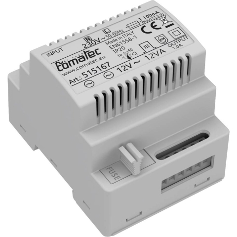 Comatec TBD201212F4 DIN-rail netvoeding 12 V/AC 1 A 12 VA Inhoud: 1 stuk(s)