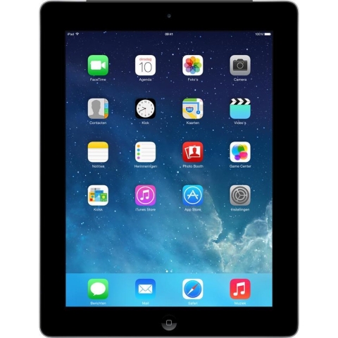 iPad Retina display 4G 16 GB 24,6 cm (9.7") 1 GB Wi-Fi 4 (802.11n) iOS Zwart