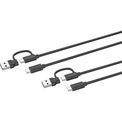 SL-460101-BK USB-kabel USB 3.2 Gen 1 (3.1 Gen 1) 3 m USB A/USB C USB C Zwart