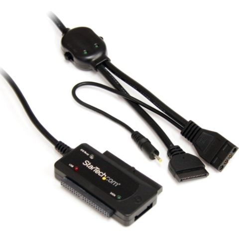 USB 2.0 naar SATA/IDE comboadapter voor 2,5/3,5 inch SSD/HDD