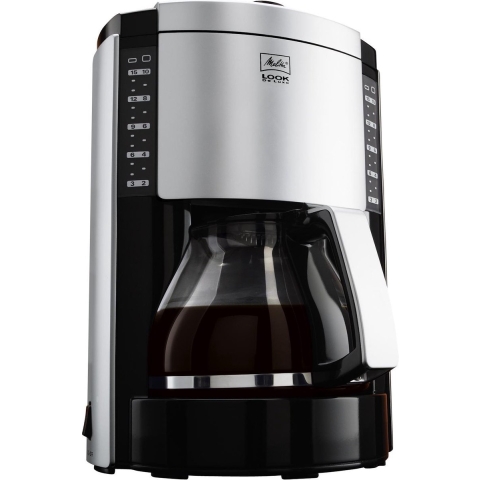 LOOK III De Luxe Vrijstaand Half automatisch Filterkoffiezetapparaat 1.25l 10kopjes Zwart, Zilver