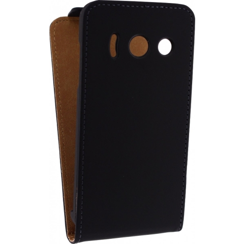Ultra Slim Flip Case Nokia Lumia 1320 Black Telefoonhoesje