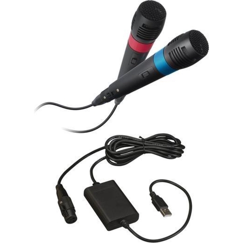 Let's sing wired microphones Wii (Bigben)