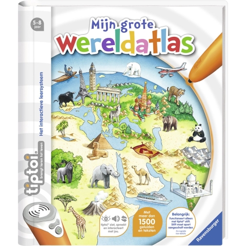 tiptoi boek - Mijn grote wereldatlas