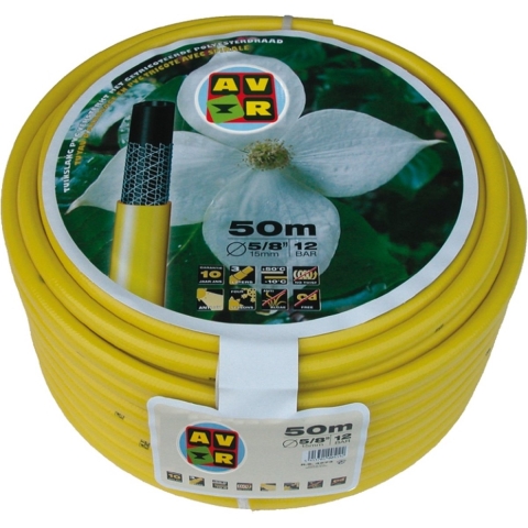 Slang getricoteerd 25m 1 inch geel - Talentools