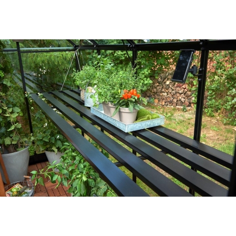 Kweektafel Qube 610, geintegreerd, zwart - Royal well