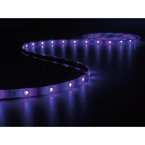 KIT MET MUZIEKGESTUURDE LED-STRIP, CONTROLLER EN VOEDING - RGB - 150 LEDs - 5 m - 12 VDC - Vellight