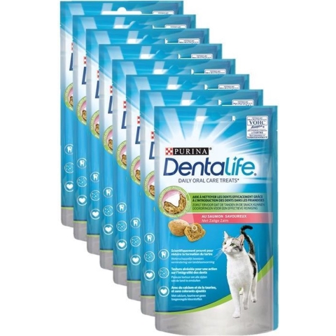 Dentalife Daily Oral Care- Kattensnacks - Zalm - 8 x 40 g