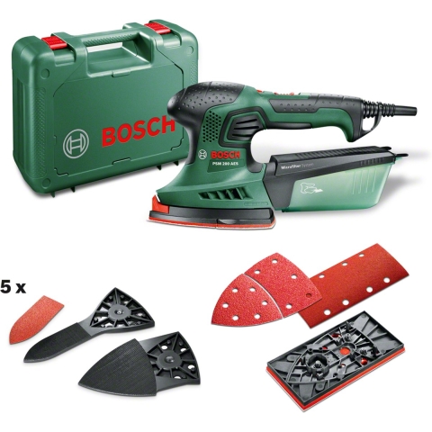 Bosch PSM 200 AES Multischuurmachine - 5 schuurbladen - 200 W