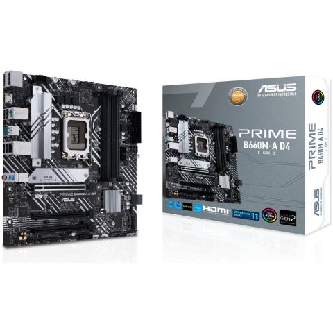 ASUS PRIME B660M-A D4-CSM moederbord Intel B660 LGA 1700 micro ATX