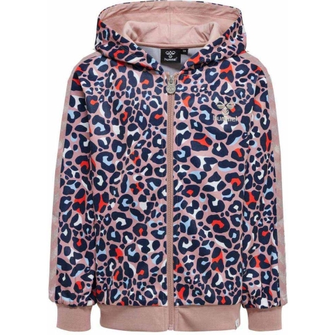 Hummel Cardigan - hmlLeonora Zip - Woodrose - Hummel - 5 jaar (110) - Cardigan