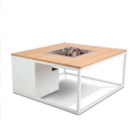 Cosi Vuurtafel Cosiloft 100 Wit/Teak