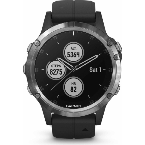 fenix 5 Plus - zilver met zwarte band Smartwatch