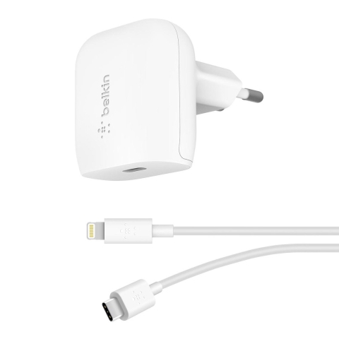 Boost Charge 18w USB-C wandlader +USB-C/ Lightning kabel Oplader