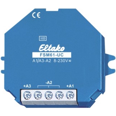 Eltako FSM61-UC Zender Draadloos 2-kanaals Inbouw (in muur) Bereik max. (in het vrije veld) 30 m