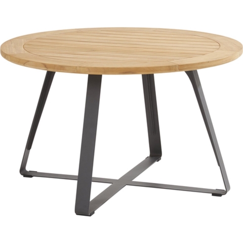 Taste Basso Dining Tafel Teak Antracite dia. 130 cm - 4so