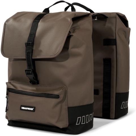 Dubbele fietstas Cargo Recycled 38L Bruin