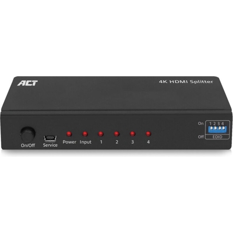ACT AC7831 4K HDMI splitter 1-in-4 out