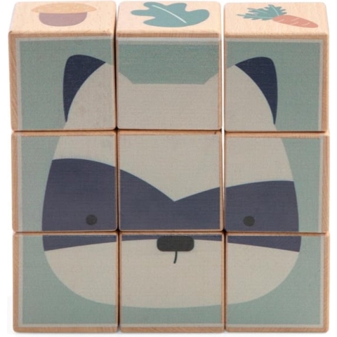 Sebra Blokpuzzel - Hout - Bos - Sebra - OneSize - Puzzel