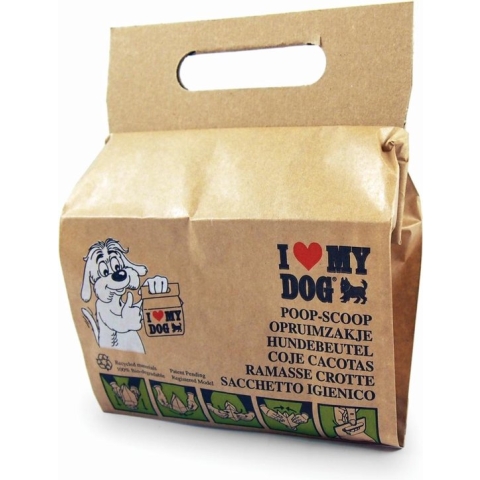 I Love My Dog - Hondenpoepzakje - Bundel 10 Stuks