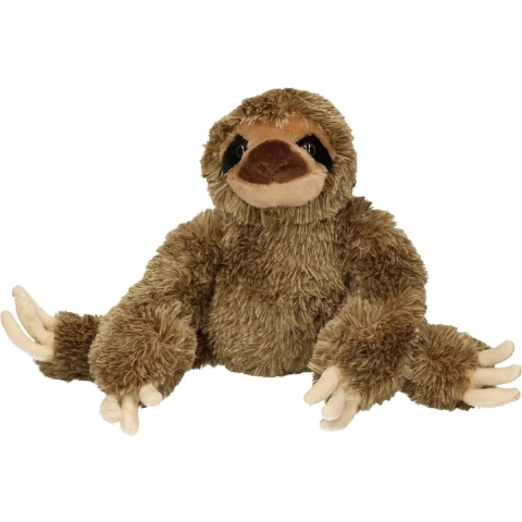 Pluche knuffel dier Luiaard - 30 cm - Speelgoed wilde dieren knuffelbeesten -