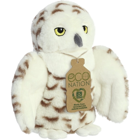 Pluche dieren knuffels sneeuwuil van 20 cm -