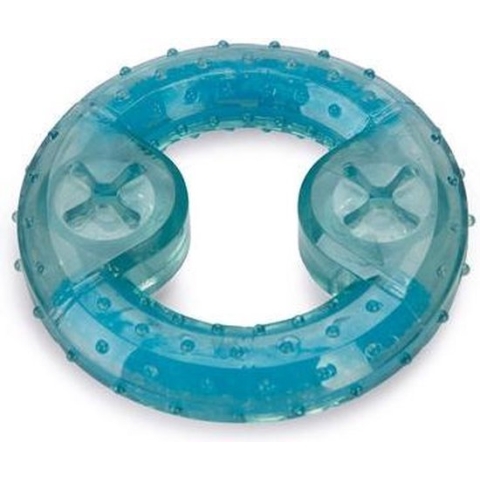 Beeztees Puppy Koel Bijtring Lou - Hondenspeelgoed - Blauw - 10x10x2,3 cm