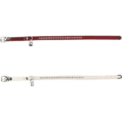 Beeztees Swarovski - Kattenhalsband - Rood - 34x1x0,2 cm