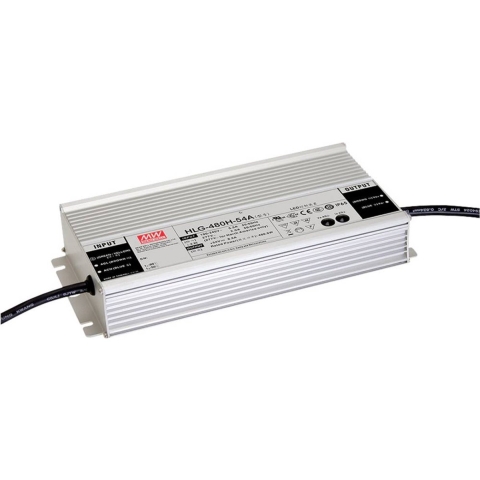 MW Mean Well HLG-480H-24B LED-driver Constante spanning, Constante stroomsterkte 480 W 20 A 12 - 24 V/DC 3-in-1 dimmer, Dimbaar, PFC-schakeling, Outdoor,