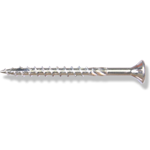 Woodies 61560771 Ultimate Spaanplaatschroef - TX30 - 6.0 X 200mm - Verzonken Kop - Deeldraad - Verzinkt (100st)