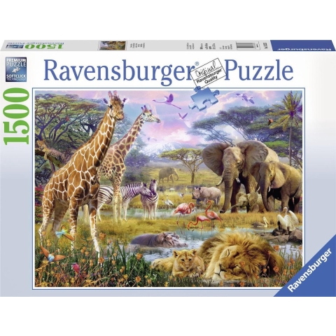 Kleurrijk Afrika puzzel, 1500 stukjes