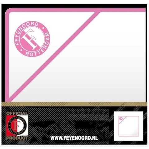 hooded babyhanddoek logo wit-roze, 75 x 75 cm