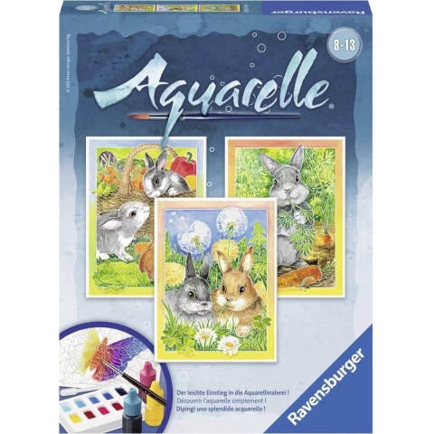 Aquarelle Midi: Konijntjes