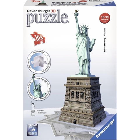 Vrijheidsbeeld 3D puzzel, 108 stukjes