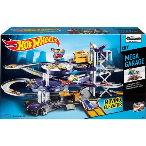 Mattel Mega Garage autoracebaan