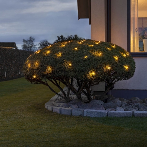 Konstsmide 3778-800 Lichtnet Buiten Energielabel: G (A - G) werkt op het lichtnet Aantal lampen 32 LED Barnsteen Verlichte lengte: 1 m