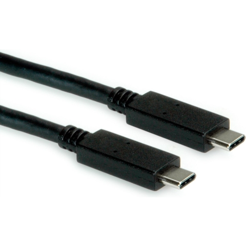 ROLINE USB 3.2 Gen 2 kabel, met PD (Power Delivery) 20V5A, Emark, C-C, M/M, zwart, 2 m